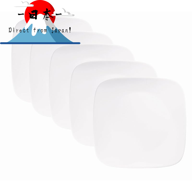 [Direct from Japan]
Corelle Plate, 26.5 cm Wide, Break-Resistant, Lightweight, Winter Frost White, S