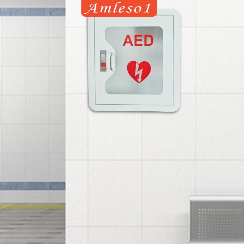 [Amleso1] Aed ตู้โปร่งใสติดตั้ง Aed ตู้เก็บของสําหรับรถยนต์ฉุกเฉินในบ้าน