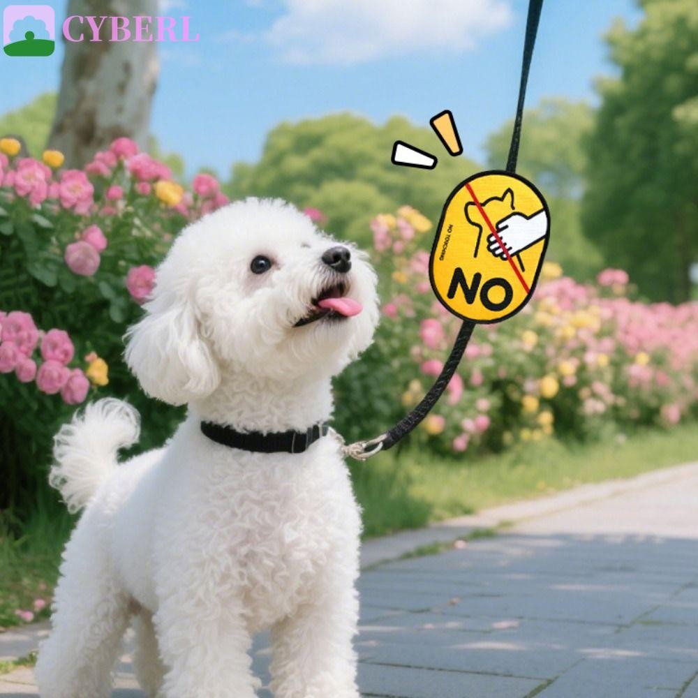 CYBERLINX Pet Social Stickers, Waterproof Double-sided Dog Identity Decals, Dog Out Label Stickers ก