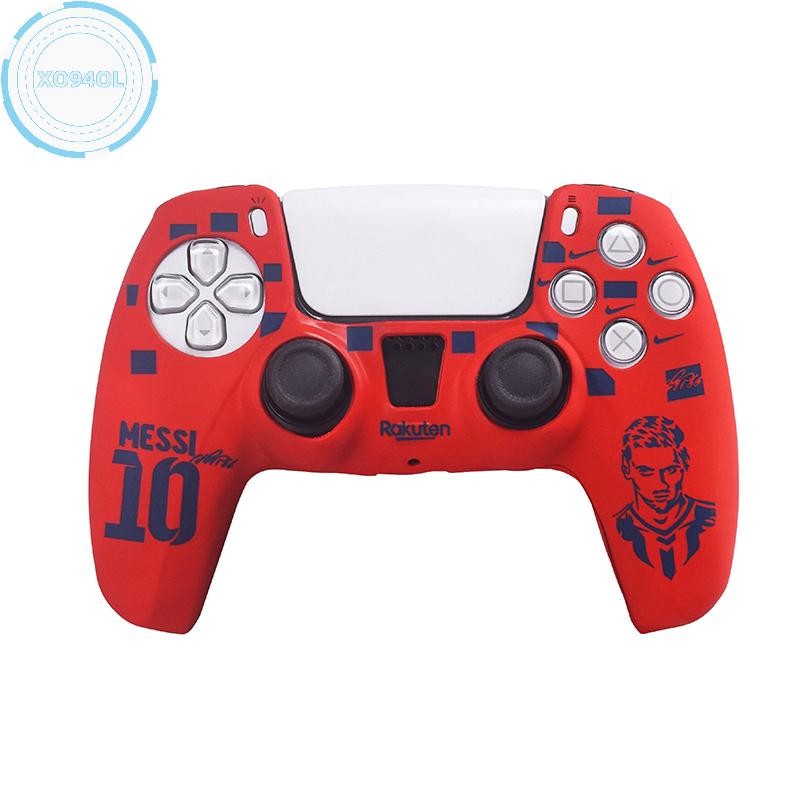 Xo94ol 1 ชิ้น Water Transfer Doodle ซิลิโคนฝาครอบป้องกันสําหรับ Sony Playstation 5 PS5 Controller Ga