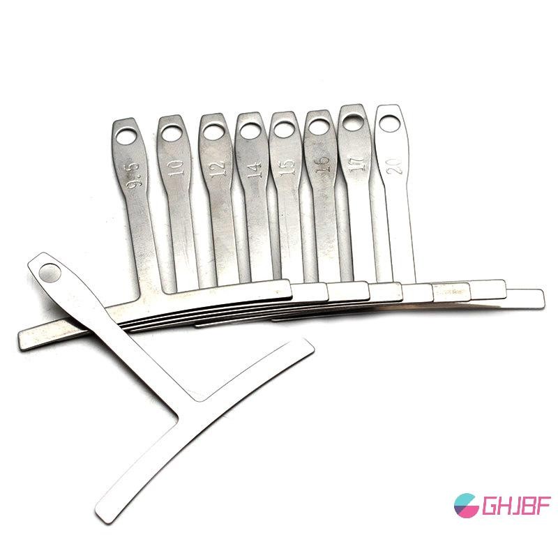 GHJBF] 9 ชิ้น Understring Radius วัด Bass String Guitar Gauge ซ่อมวัด T รูปร่าง คอเต่าเดิม clkน