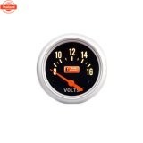 Autogauge เกจ์วัด โวลท์ วัดโวลท์ วัดแตเตอรี่ วัดแต volt battery gauge รุ่น black face 2.5 นิ้ว ขอเงิ