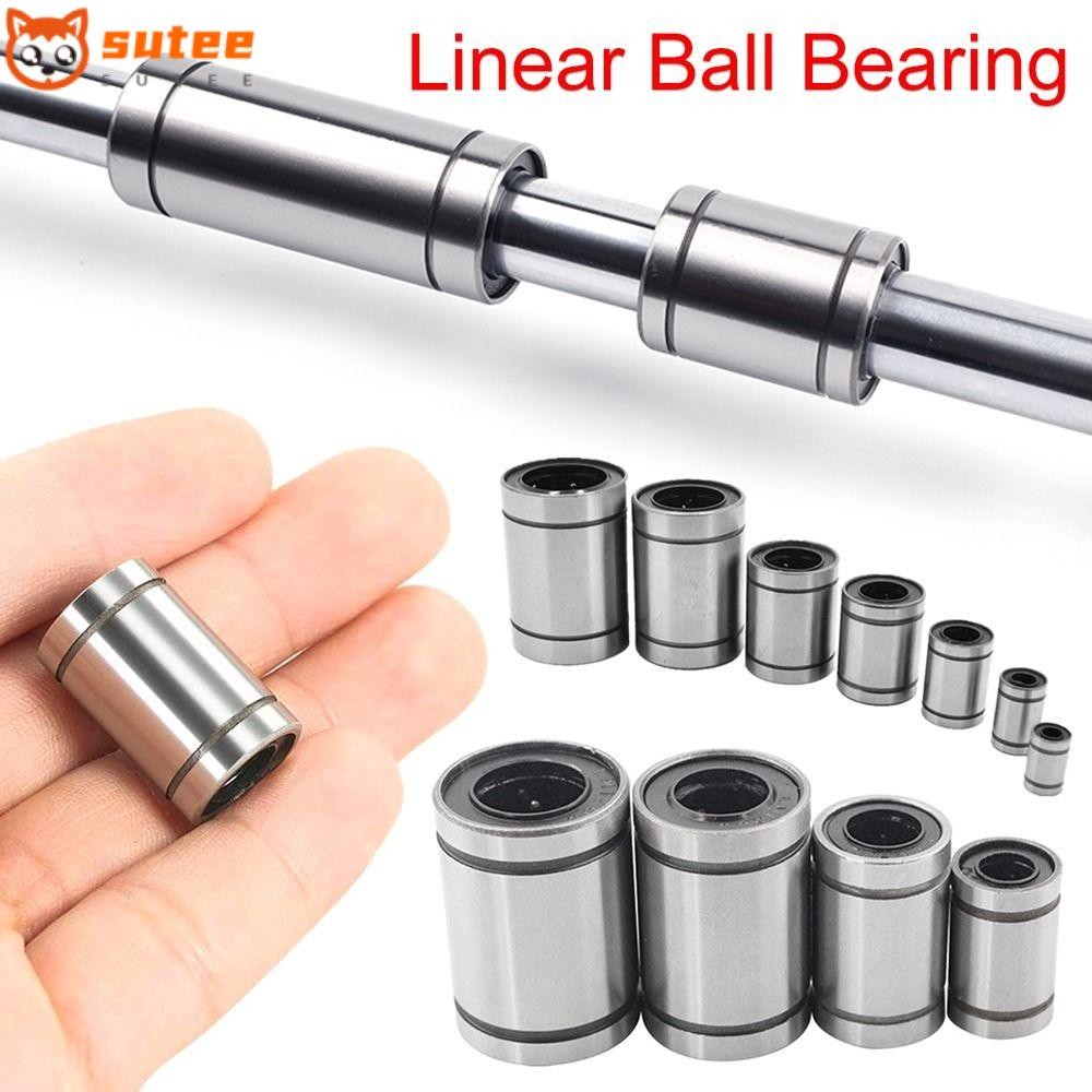 SOTEE บูชเหล็กชุบนิกเกิลเพลาทนทาน LM3UU LM4UU LM5UU LM6UU