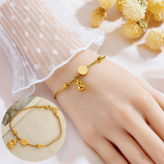 สร้อยข้อมือและสร้อยข้อเท้าสไตล์จีน งานหรูหราในโทนสีทอง เหมาะ…