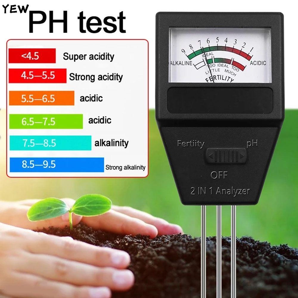 YEW 2 in 1 ดิน PH Fertility Meter Professional สําหรับพืชสวนดอกไม้ Acidity Meter ดิน PH Tester