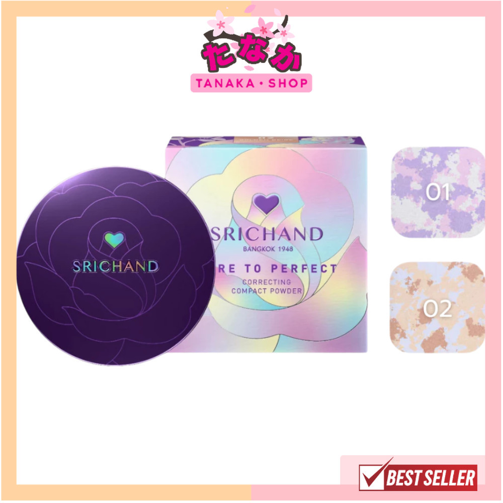 🔥แท้/ดีลสุดคุ้ม/ไลฟ์ทุกวัน🔥(1ชิ้น) SRICHAND Bare to Perfect Correcting Compact Powder 7g. (M)
