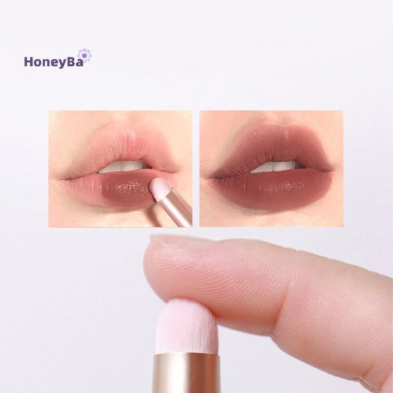Honeybee1 1 PC Mini ปลายนิ้วลิปสติก Blending แปรงแต่งหน้า Precision คอนซีลเลอร์ Make up แปรงโดมขนาดเ