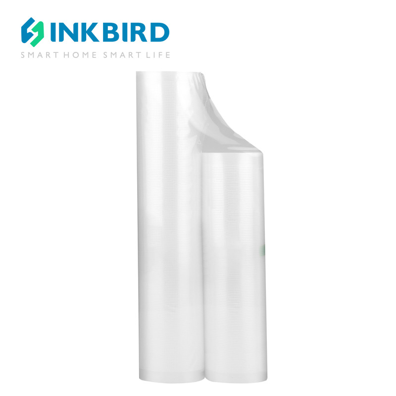 INKBIRD Firelex เครื่องซีลสูญญากาศม้วน 750 ซม.-ยาวสูญญากาศตู้แช่แข็งกระเป๋า 4 ล้านหนาตัดขนาดถุงซีลสูญญากาศเหมาะสําหรับอาหาร Prep Sous Vide ทําอาหาร