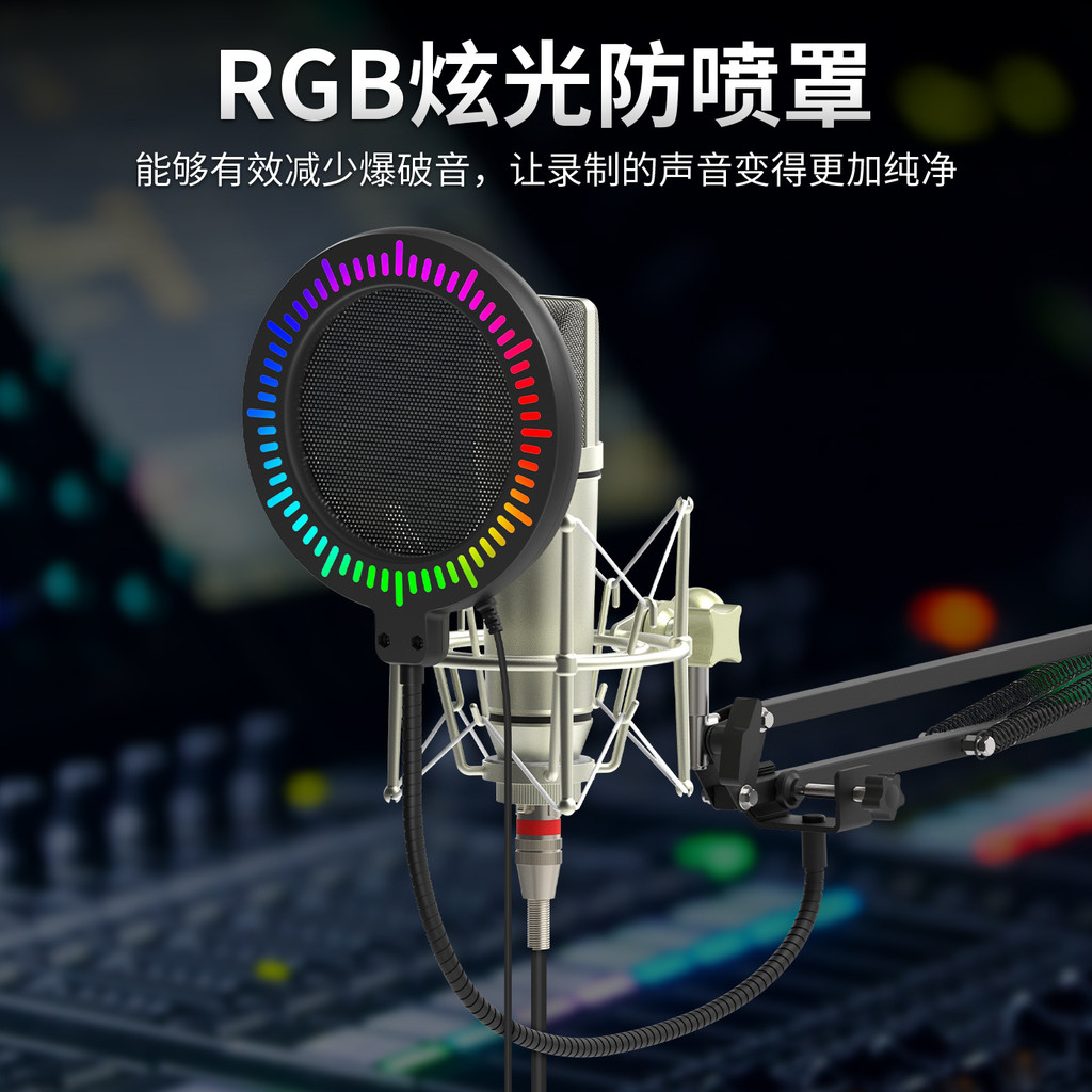 Anchor Microphone Blowout Net Recording Dedicated Studio Condenser Microphone K Song U-Shaped Metal 