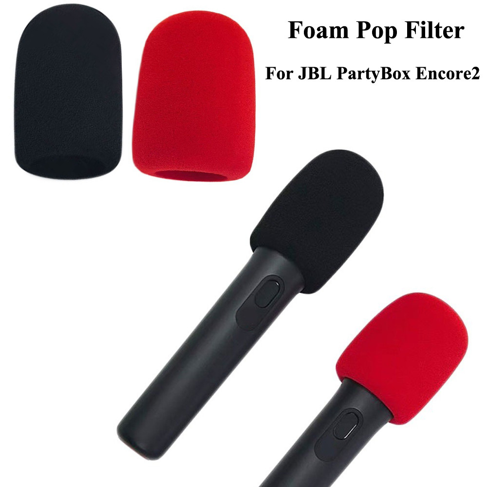 Mic Windproof Cover สําหรับ JBL PartyBox Encore2 ไร้สาย Microphon, Windproof Foam Pop Filter Mic โฟมสําหรับ JBL PartyBox Encore ไมโครโฟนไร้สาย