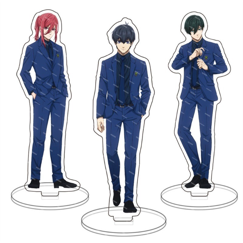 Blue Lock Figures ขาตั้งอะคริลิค Isagi Yoichi Bachira Meguru คอลเลกชันของเล่นสินค้าของขวัญเดสก์ท็อปตกแต่งคอลเลกชันเครื่องประดับ