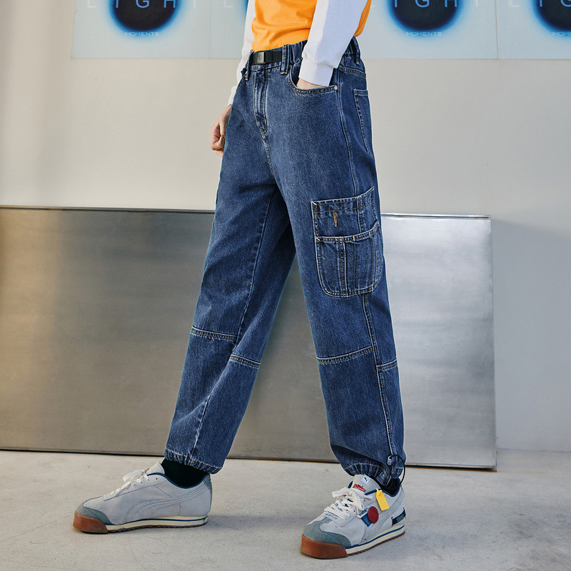 เสื้อผ้าผู้ชายGXG Jeans กางเกงยีนส์ทรงหลวม สไตล์ใหม่อัปเดตตามแฟชั่น