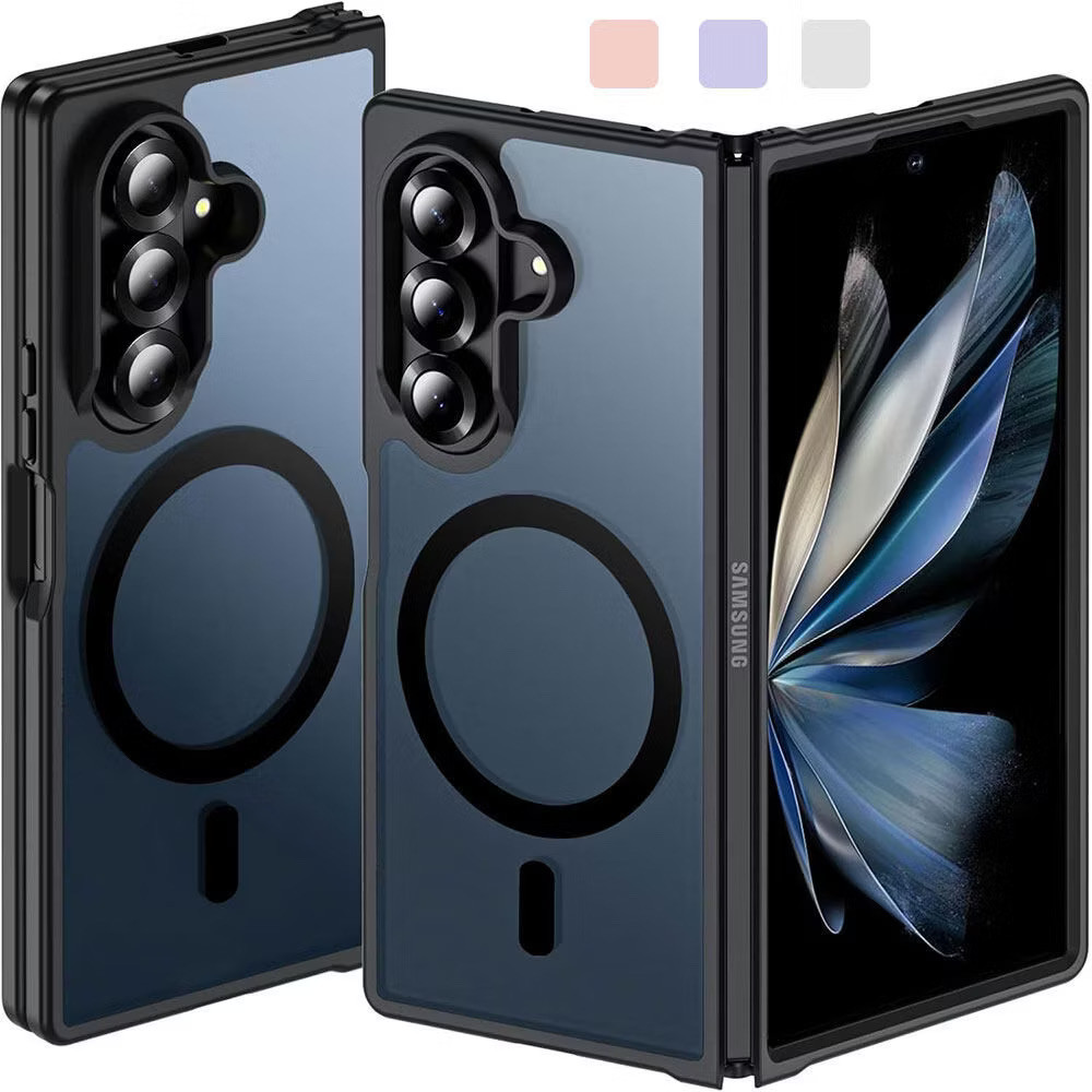 370.เคส แม่เหล็ก ชาร์จได้ สำหรับ Samsung Z Fold7 Z Filp7 ZFilp7 ZFold7 Z Flip 7 Z Fold 7 เคสมือถือ ผิวด้าน