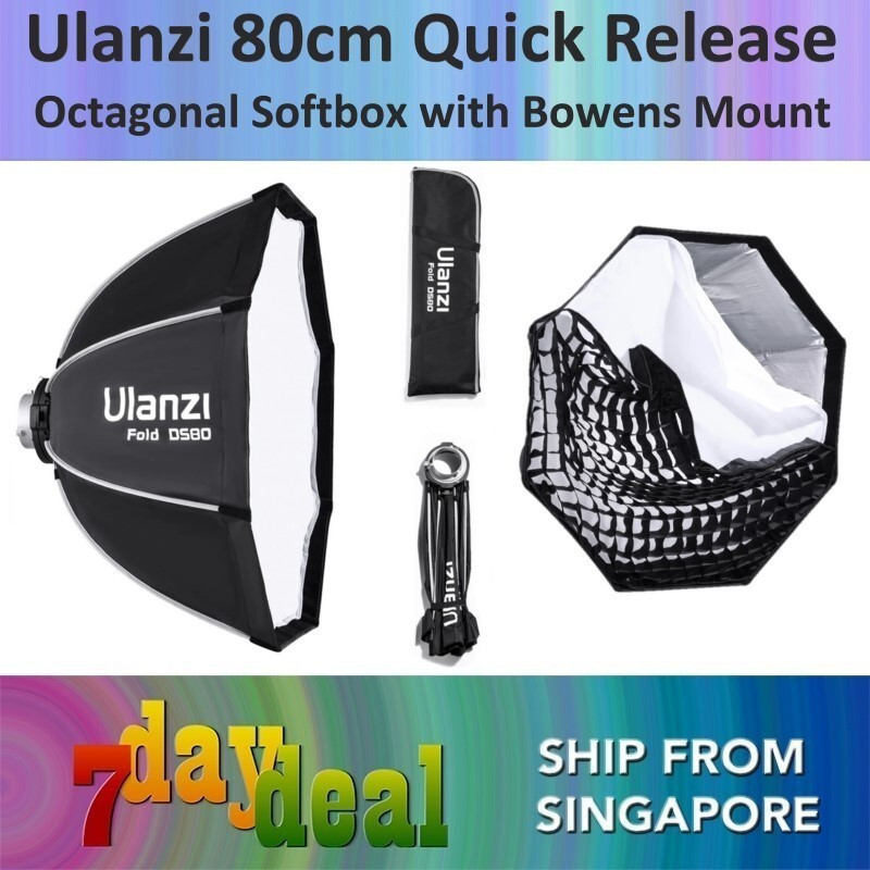 ซอฟท์บ็อกซ์แปดเหลี่ยมแบบปลดเร็ว 80 ซม. พร้อม Bowens Mount L069HT99 J6CF
