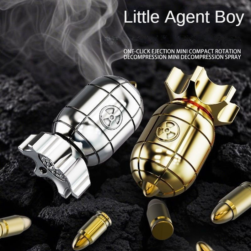 New Creative Ejection Decompression ToyAgent Small Nuclear Bomb ModelTurnable Decompression ToyCan E