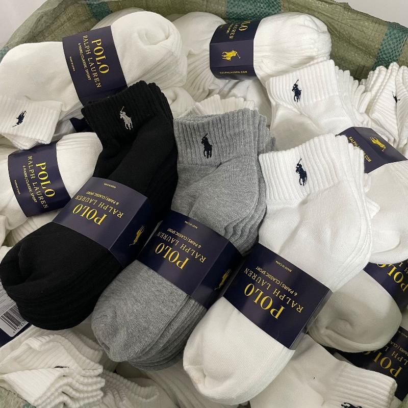 ถุงเท้ากีฬา POLO Ralph คุณภาพสูงแท้ ใช้สำหรับฝึกซ้อมวันต่อวัน และสวมใส่ได้ทั้งผู้ชายและผู้หญิง
