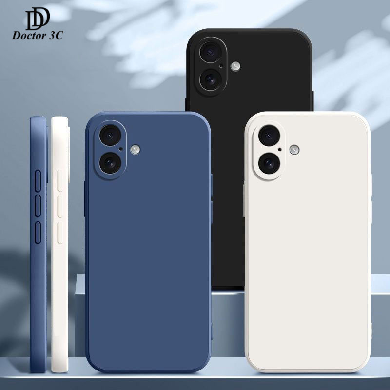 เคสกำมะหยี่ขอบเหลี่ยม iPhone 17 Air 16 15 14 Plus iP 14 iP16 iP15 Pro Max 5G 4G 2025