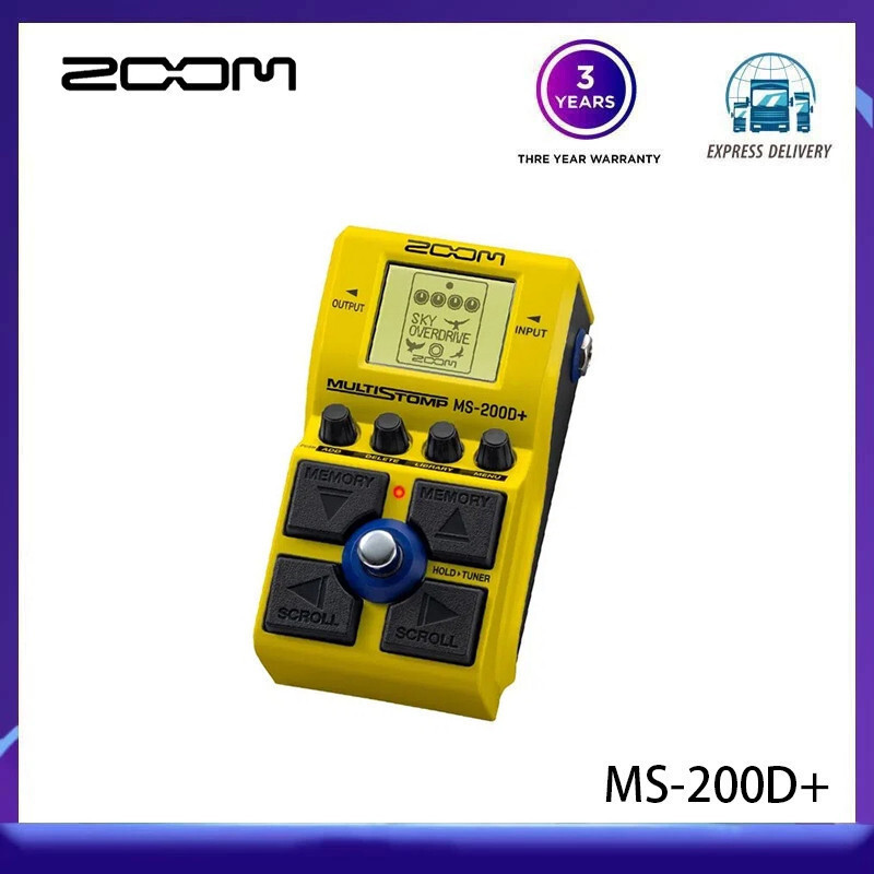 ZOOM MS200D+ MULTISTOMP ไดรฟ์เสียงสําหรับกีตาร์ MS200D+ MS200D ของแท้ 100% ส่งตรงจากญี่ปุ่นHT99 YWHB