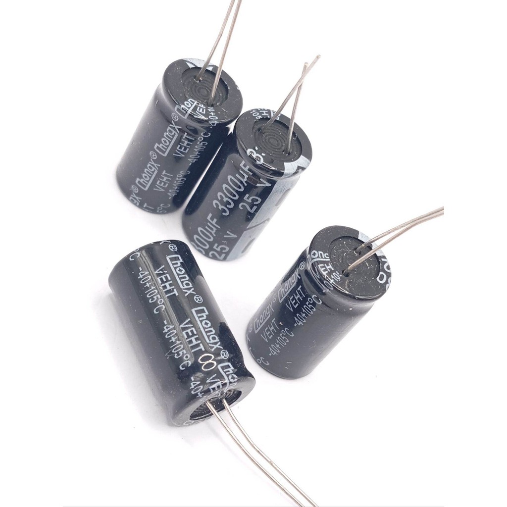 ส่งด่วน! คาปาซิเตอร์ 25v 3300uf สำหรับเครื่องเสียง แอมป์จิ๋ว แบตเตอรี่ ตัวเก็บประจุ ออดิโอ