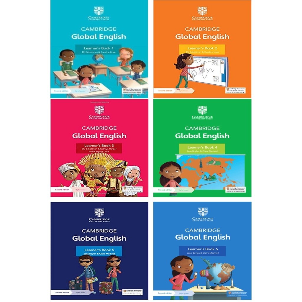 Cambrid Global English Second Edition Learner Book 1 2 3 4 5 6 / สี