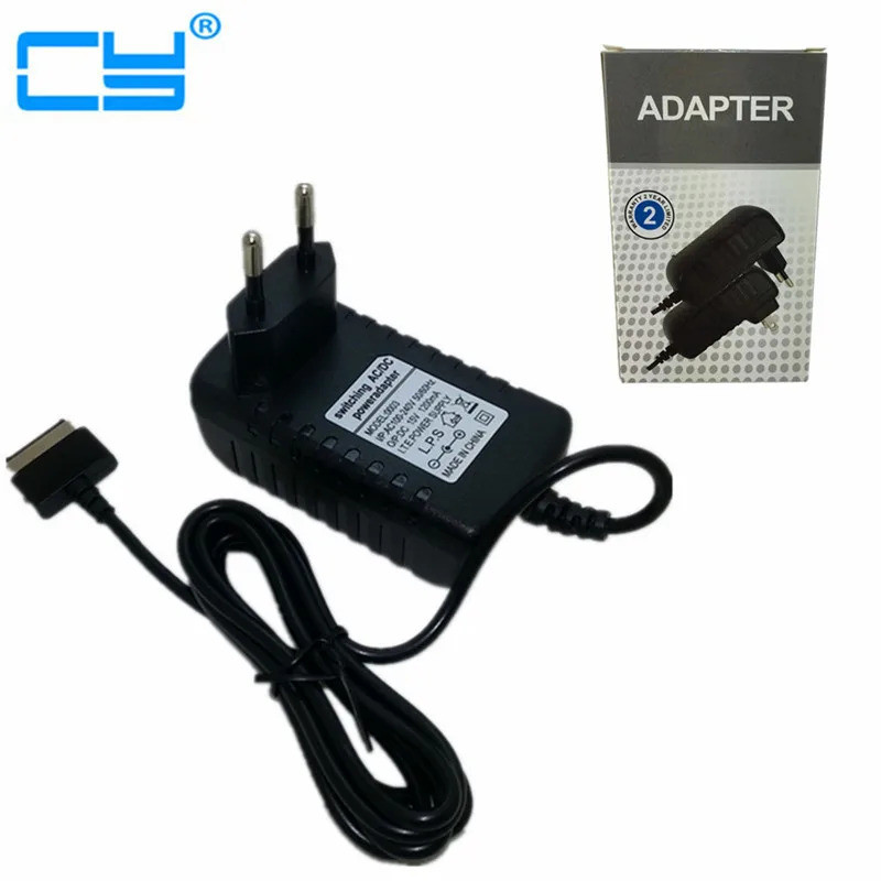 1.5M EU AC Power Charger Adaptor Adapter ผู้ผลิตสําหรับ Asus Eee Pad Transformer TF300 TF300T TF700 