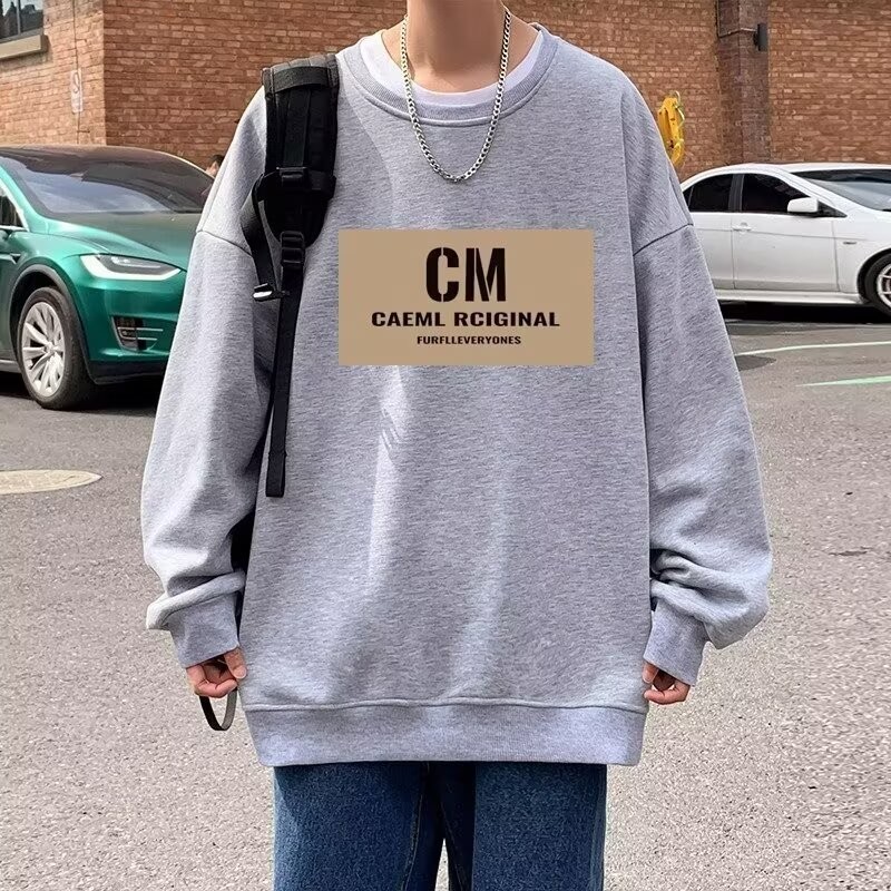2025 NEW 2025 Men's 2024 Autumn Winter Soft Comfortable Fleece Thickened Sweatshirt Men's Casual Tre