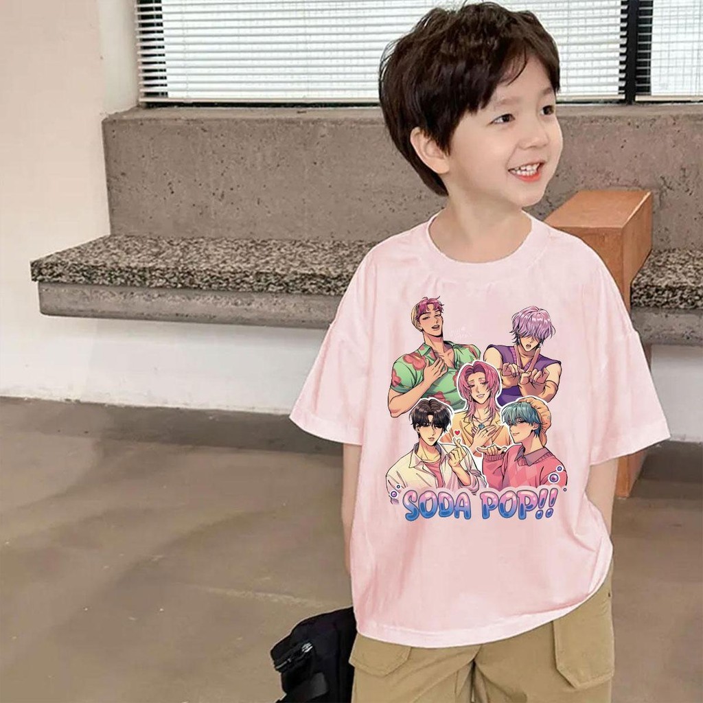 Yout-children เสื้อเด็ก เสื้อคอกลม ใส่สบาย cotton ลายพิมพ์แฟชั่น 2-9 ขวบ เด็ก 'SODA POP'