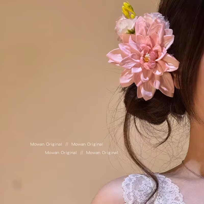 หนีบผมลายดอกไม้นางฟ้า สำหรับผู้หญิง ตกแต่งทรงผมในวันพักผ่อน ราคา ถูกที่สุด ดีลบีเคเค แกลเลอรีภาพที่ 6