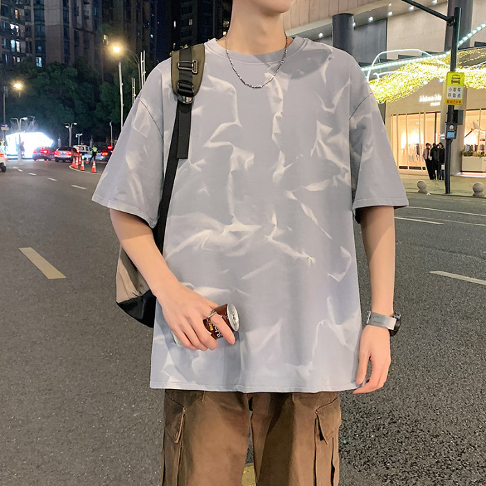 2025 Dropshipping [Price Control 69.9] M-8XL Men's Short Sleeve T-Shirt Summer 2025 New Gradient Col