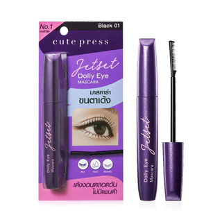 Cute Press Jet Set Dolly Eye Mascara 7g มาสคาร่าหัวแปรงหวีดอลลี่.