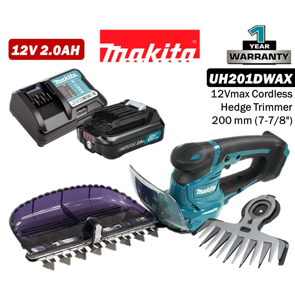 Makita UH201DWAX / DZ 12Vmax Cordless Hedge Trimmer (2-in-1) (รุ่น: UH201DWAX / UH201DZ)
