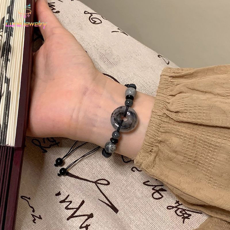 COD สร้อยข้อมือลูกปัดหัวเข็มขัดนิรภัยสำหรับผู้หญิง สไตล์โบราณระดับไฮเอนด์ ถักทอ-Lune ราคา ถูกที่สุด ดีลบีเคเค แกลเลอรีภาพที่ 4