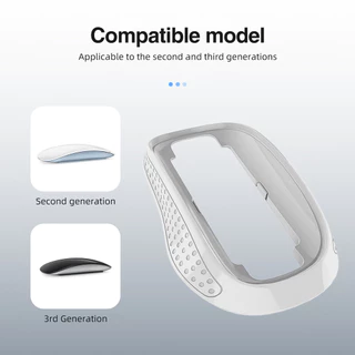 ฐานเมาส์ Fonken การออกแบบตามหลักสรีรศาสตร์สําหรับ Aple Magic Mouse 2/3 การออกแบบกันลื่นเคสเมาส์ไร้สาย Booster