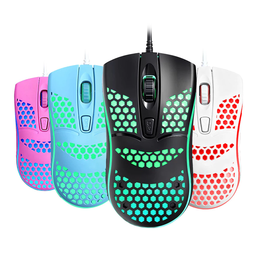 เมาส์เกมมิ่ง RGB ไร้สาย 2.4G และมีสาย USB
