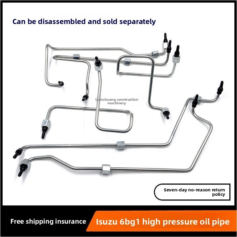 Hitachi EX/ZAX200-5-6 High Pressure Oil Hose Isuzu 6BG1 Engine Diesel Pump Oil Hose Excavator Access