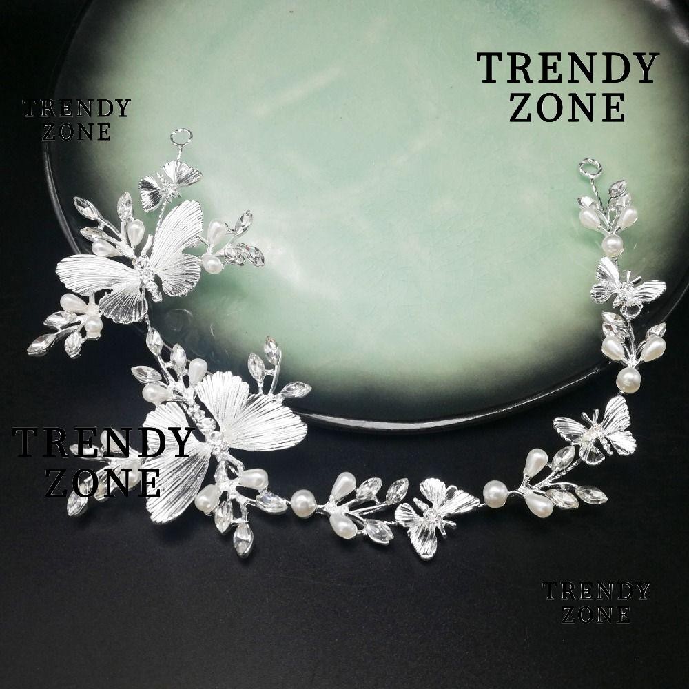 ที่คาดผมยี้ห้อYZONE แบบโบว์ดอกไม้ Rhinestone เสริมความหรูหราในงานพิธีสำคัญ