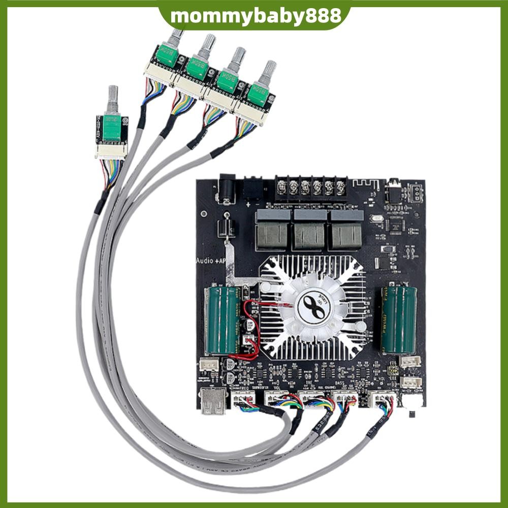 TDA7498E BT 5.0 เครื่องขยายเสียงชิปไฮไฟมินิโมดูลเครื่องขยายเสียง DC 15-36V ZK-HT21 2.1 ช่องเครื่องรั