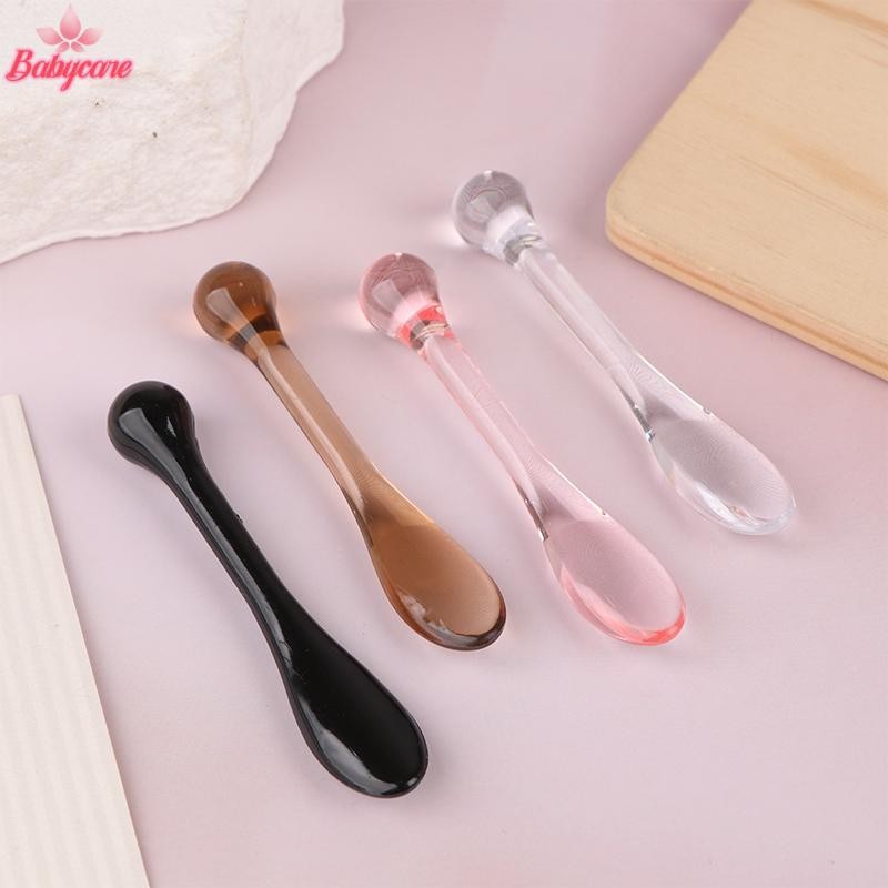 BYCE> 1/3ชิ้นอะคริลิคไม้พายเครื่องสําอางตักพร้อมกล่องใบหน้าครีมหน้ากากโคลนผสมช้อนเครื่องมือความงามดูดซับลูกกลิ้ง Facial Applicatorใหม่