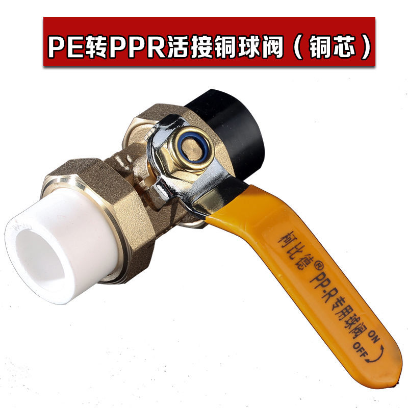 Pe Ball Valve Switch Double Livable Copper Ball Valve 20 25 Hot Melt pe Conversion ppr Valve 4 จุด 6