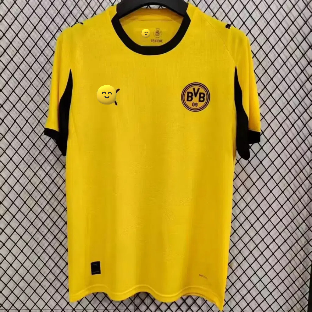 S-4XL Dortmund Jersey สีเหลือง เสื้อฟุตบอลแขนสั้น