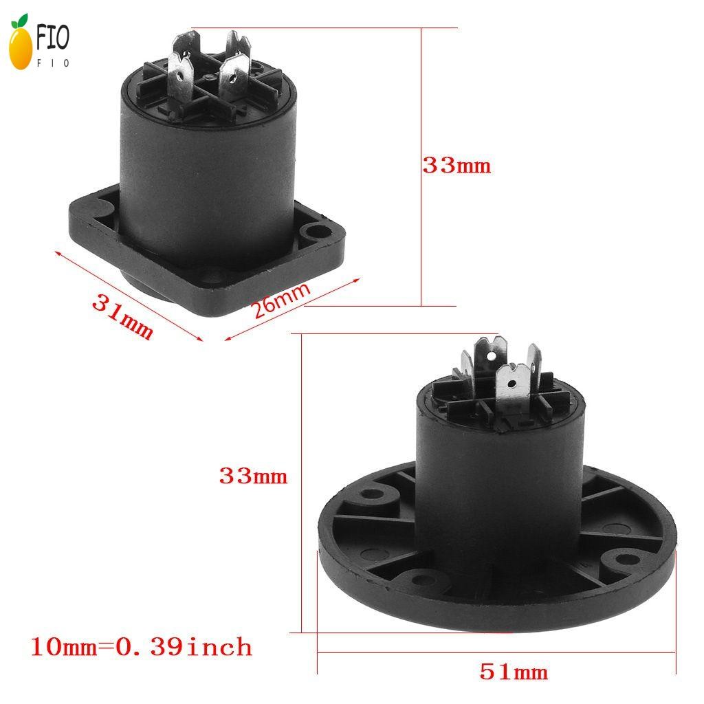 4Pole Speakon Connector NL4MP NL4MPR NL4FC - แผงเสียงสี่เหลี่ยมกลมล็อคแบบหมุนได้