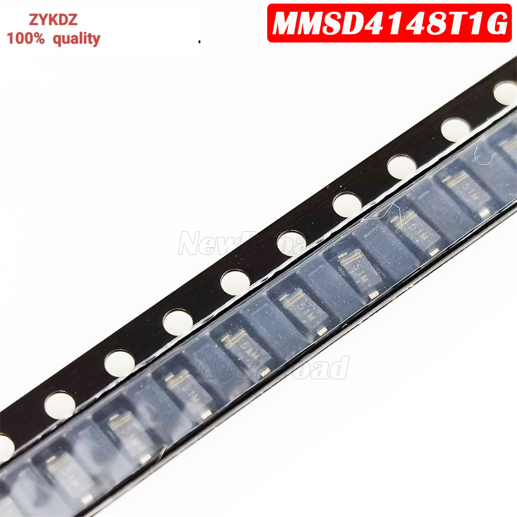 100PCS MMSD4148T1G SOD-123 5I 51 สัญญาณขนาดเล็กเปลี่ยนไดโอด MMSD4148 100V 200mA 5IM 51M
