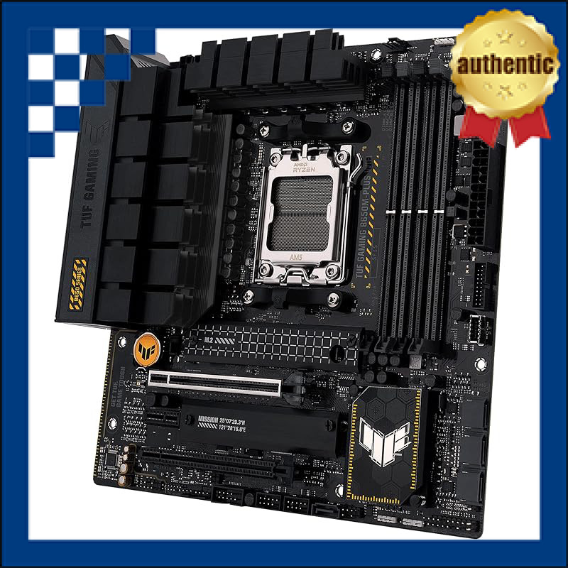 ASUS TUF GAMING B650M-PLUS WIFI Motherboard, compatible with AMD Ryzen Processors AM5, B650M, micro-