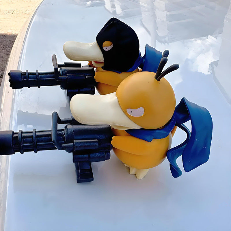 เล่นอินเทรนด์ Pokémon GK Baby Series Gatling Duck สามารถเข้าถึง Hand-Made ชุดตกแต่งรถเดสก์ท็อปตกแต่ง