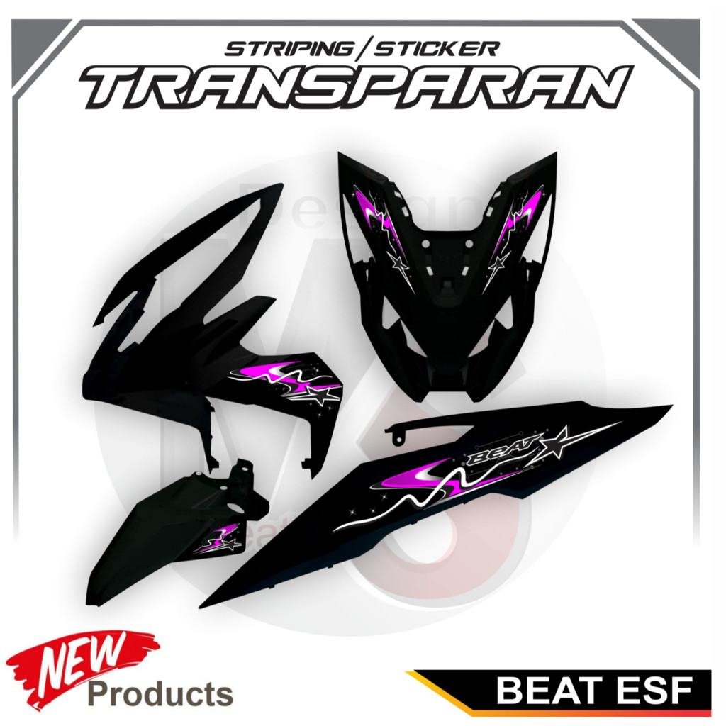 VARIATION Transparent Striping New Beat Esp ล่าสุด Simple Variation Clear วัสดุสติกเกอร์ Y47 VARIATI