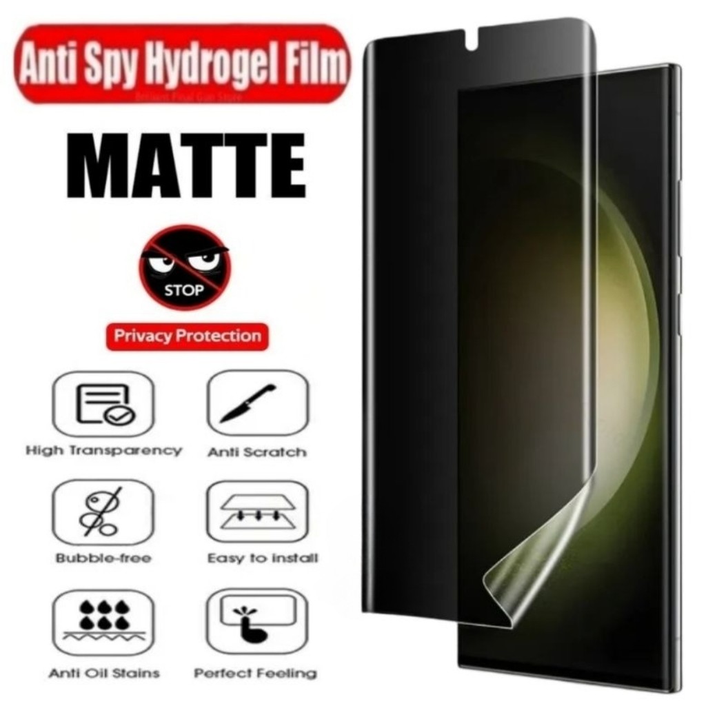 Anti Scratch Hydrogel Matte Spy ความเป็นส่วนตัว Anti Peep สําหรับ Realme C71 Realme P3 5G Realme Gt 7 Realme C75X Realme C61 C63 C65 Realme C67 Realme C75 Realme GT Master GT 2 Pro Realme GT Neo 2 GT Neo 3 Realme GT Neo 3T Realme GT 6