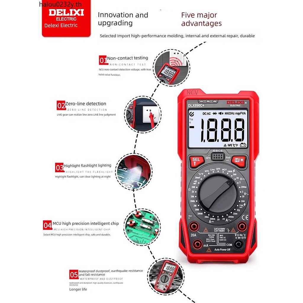 Delisi 890D/C Repair Smart Burn-Proof Multimeter