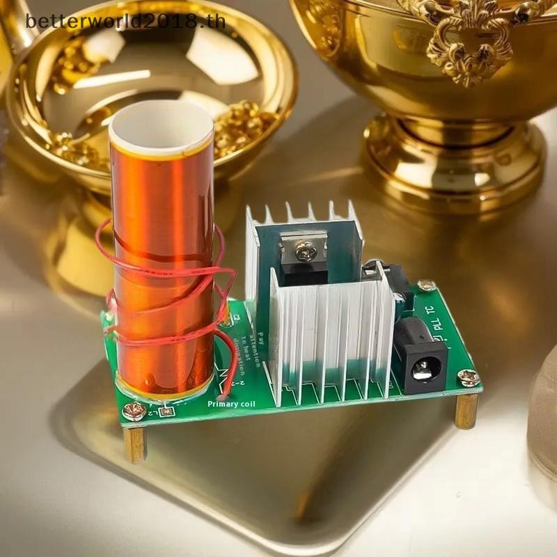 [bet] 1 ชุด DC 15-24V 15W Tesla เพลงคอยล์ลําโพงพลาสม่าชุดสนุก Arc Plasma Magical ของเล่นวิทยาศาสตร์ 