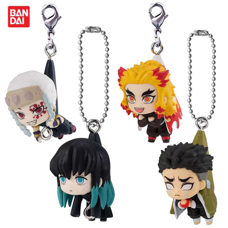 2025 สินค้าใหม่ Bandai ของแท้แคปซูลของเล่นสินค้าจํานวนมาก Demon Slayer Yijiao ตุ๊กตา Bean Muichiro K