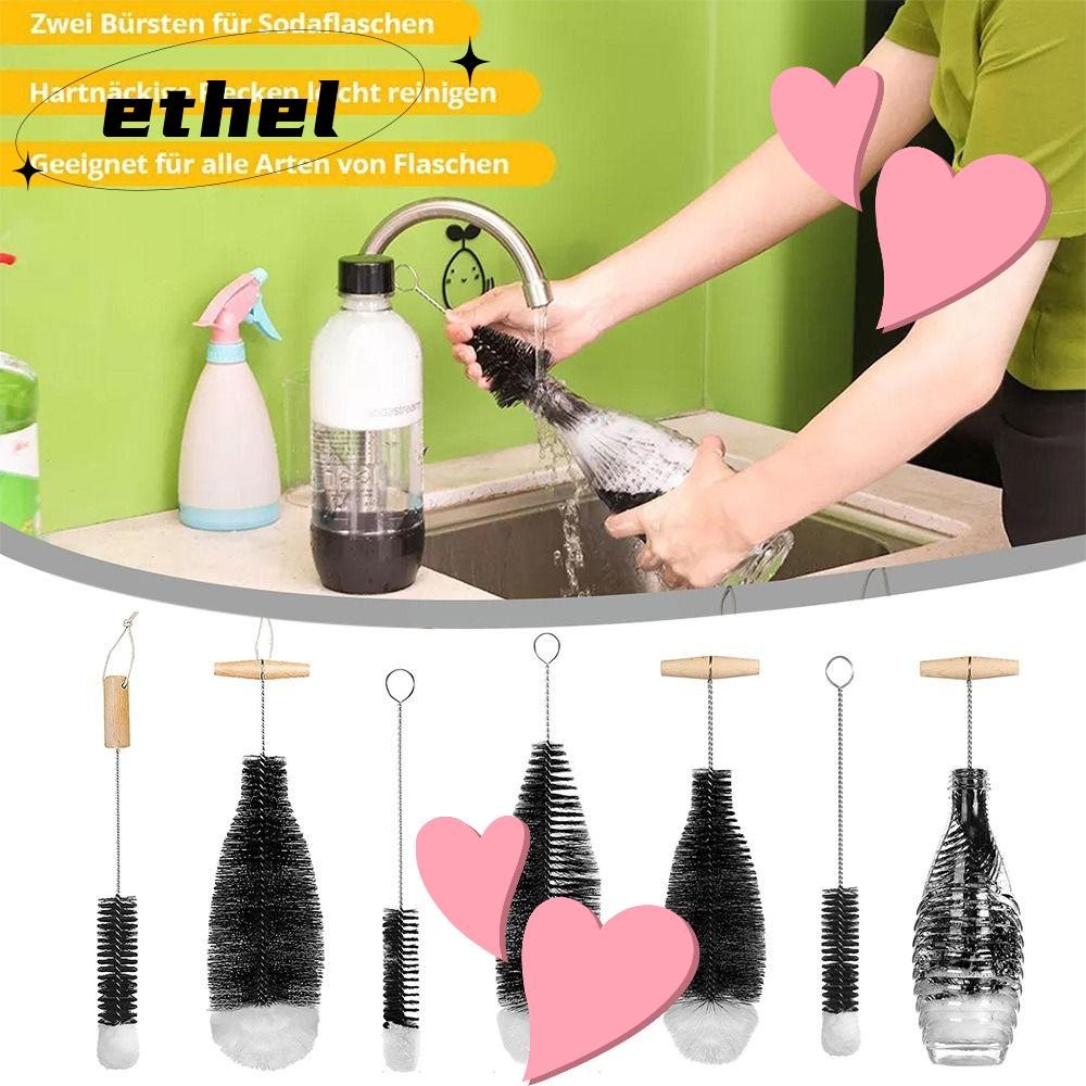 ETHEL Soda Stream Bottle Brush กําจัดฝุ่น เครื่องมือทําความสะอาดห้องครัว แปรงทําความสะอาดอเนกประสงค์
